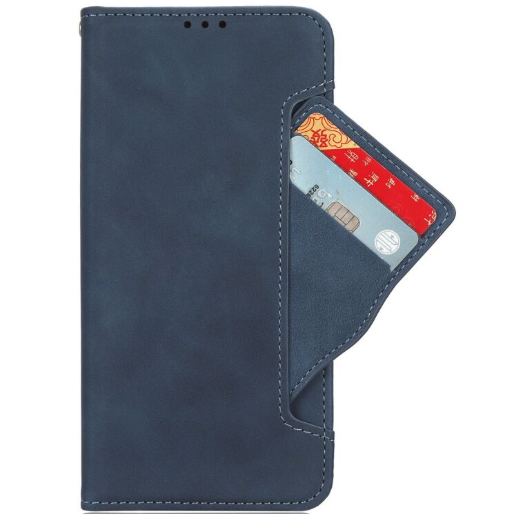 Чохол-книжка з кишеньками Deexe Wallet Stand для Xiaomi Redmi Note 15 (4G/5G) / Poco M8 5G - Blue: фото 3 з 17
