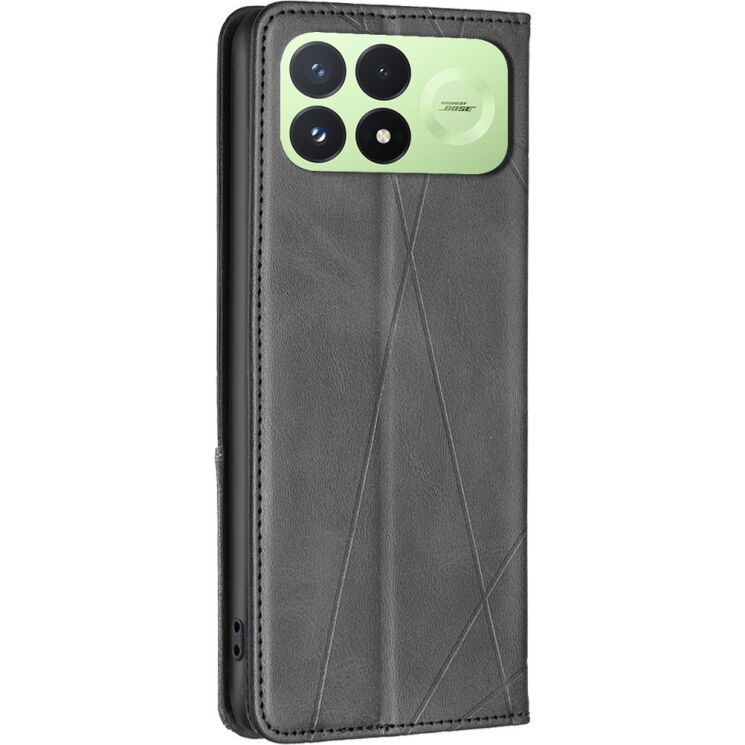 Чехол-книжка с карманами UniCase Geometric Pattern для Xiaomi Poco F8 Pro - Black: фото 3 из 9