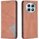 Чехол-книжка с карманами UniCase Geometric Pattern для Xiaomi Redmi Note 15 Pro - Brown (405223Z). Фото 1 из 10