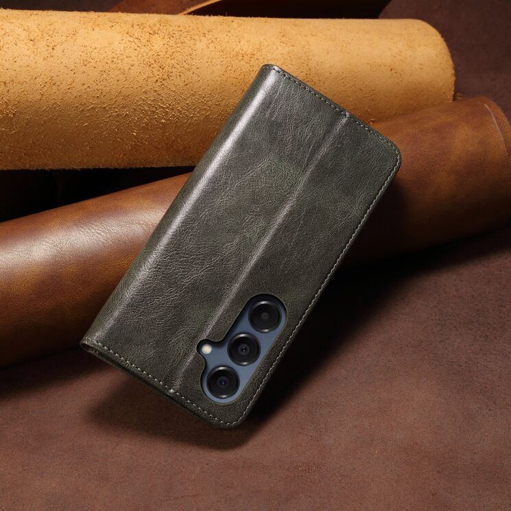 Чехол-книжка с карманами UniCase Leather Wallet для Samsung Galaxy A37 (A376) - Green: фото 8 из 8