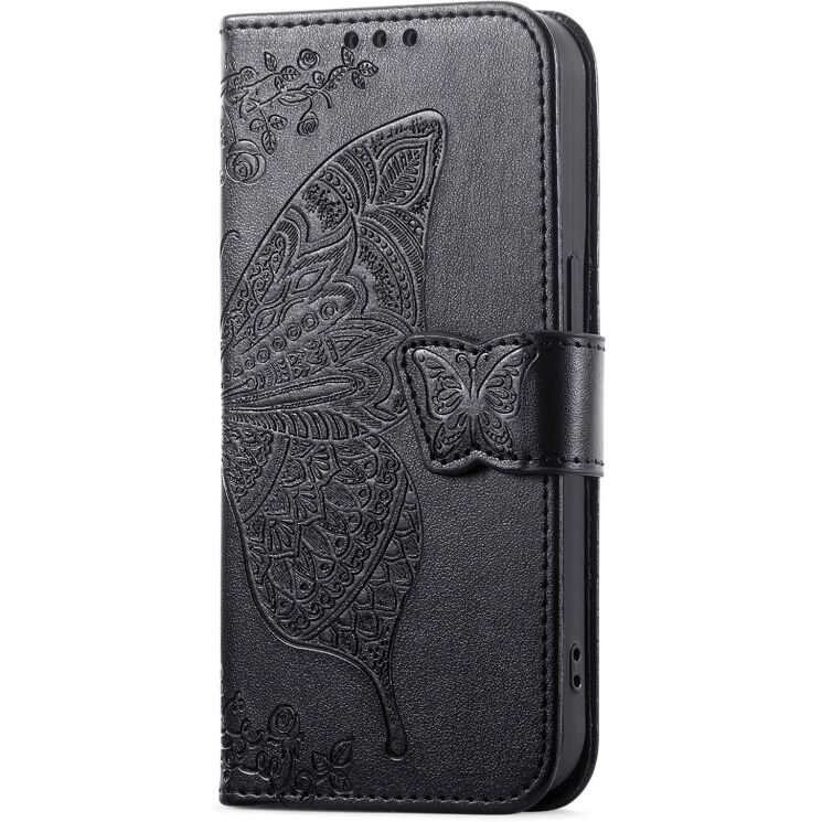 Чехол-книжка с рисунком UniCase Butterfly Pattern для Xiaomi Poco X8 Pro Max - Black: фото 5 из 10