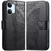 Чехол-книжка с рисунком UniCase Butterfly Pattern для Xiaomi Poco X8 Pro Max - Black: фото 1 из 10