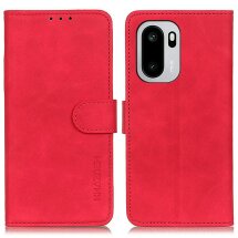 Чехол-книжка с застежкой KHAZNEH Retro Wallet для OnePlus 15R / Ace 6 / Ace 6T - Red: фото 1 из 6