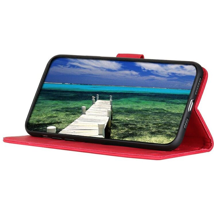 Чехол-книжка с застежкой KHAZNEH Retro Wallet для OnePlus 15R / Ace 6 / Ace 6T - Red: фото 3 из 6
