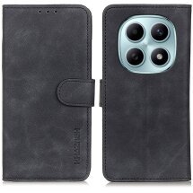 Чохол-книжка з застібкою KHAZNEH Retro Wallet для Xiaomi Redmi Note 15 5G / Poco M8 5G - Black: фото 1 з 8