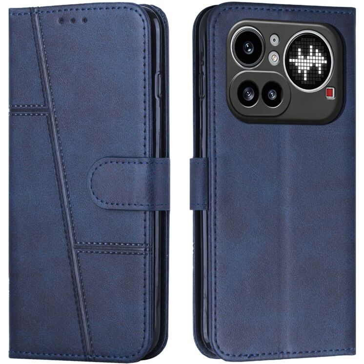 Чехол-книжка с застежкой UniCase Jet Cover для Nothing Phone (4a) Pro - Blue: фото 1 из 11