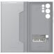 Чехол-книжка Smart LED View Cover для Samsung Galaxy S22 Ultra (S908) EF-NS908PJEGRU - Light Gray (289948О). Фото 5 из 5