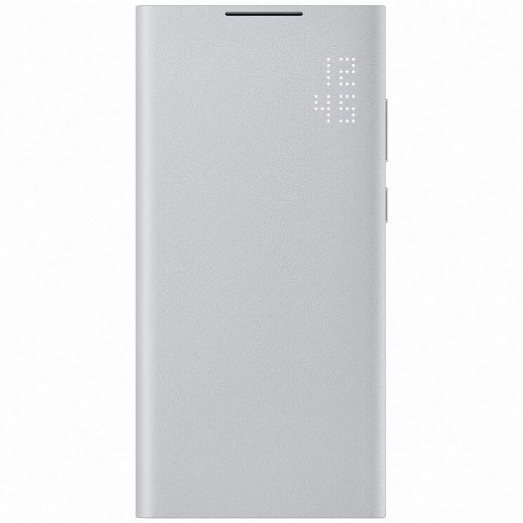 Чехол-книжка Smart LED View Cover для Samsung Galaxy S22 Ultra (S908) EF-NS908PJEGRU - Light Gray: фото 2 из 5