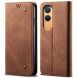 Чехол-книжка UniCase Jeans Wallet для OnePlus Nord CE 4 Lite - Coffee (382305C). Фото 1 из 6