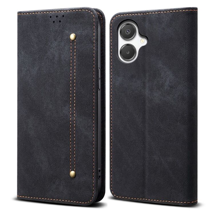 Чехол-книжка UniCase Jeans Wallet для Samsung Galaxy A07 (A075) - Black: фото 1 из 7