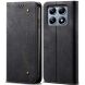 Чехол-книжка UniCase Jeans Wallet для Xiaomi 14T Pro - Black (365620B). Фото 1 из 6