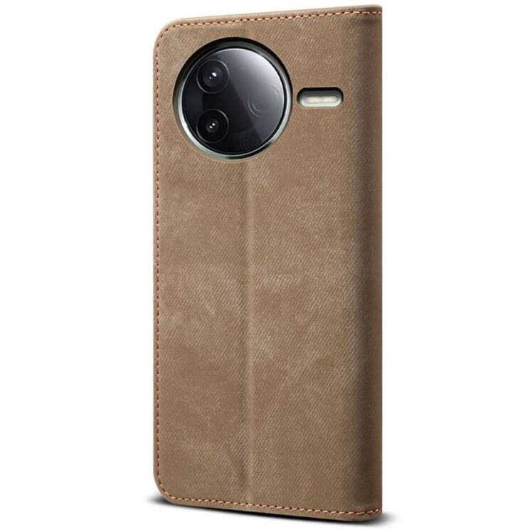 Чохол-книжка UniCase Jeans Wallet для Xiaomi Poco F7 Pro - Khaki: фото 6 з 7