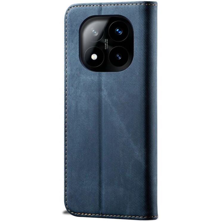 Чехол-книжка UniCase Jeans Wallet для Xiaomi Redmi Note 14 Pro 5G / Poco X7 - Blue: фото 5 из 6