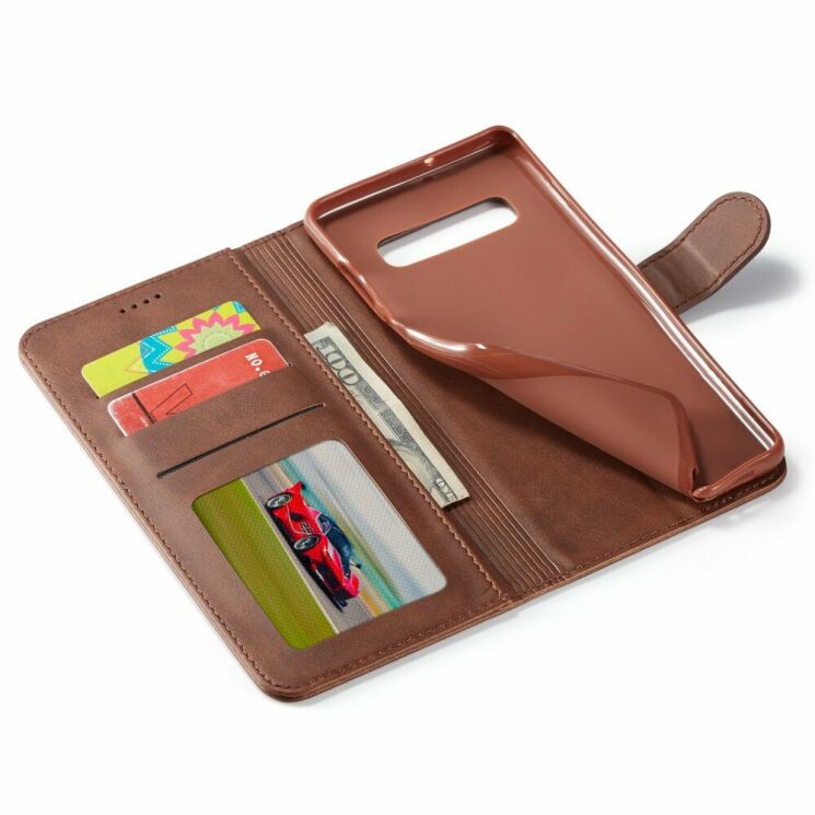 Чехол LC.IMEEKE Wallet Case для Samsung Galaxy S10 Plus (G975) - Brown: фото 8 из 16