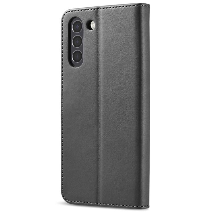 Чохол LC.IMEEKE Wallet Case для Samsung Galaxy S21 FE (G990) - Black: фото 3 з 10