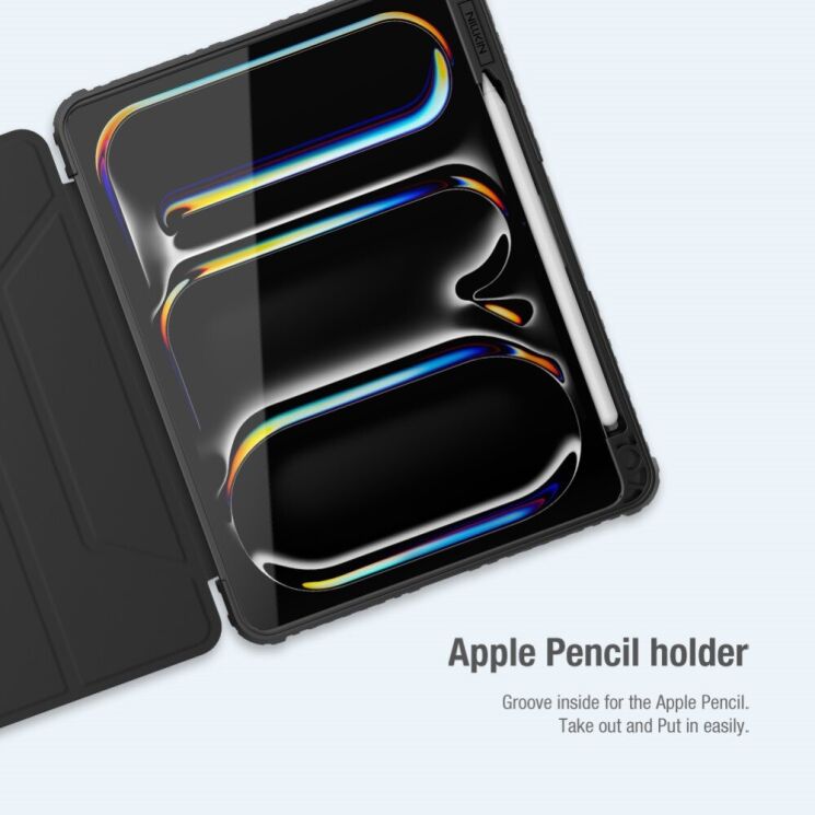 Чехол NILLKIN Bumper Leather Case Pro для Apple iPad Air 11 M3/M2 (2025/2024) / Air 4 / 5 10.9 (2020/2022) / Pro 11 (2020/2021/2022) - Black: фото 15 из 20
