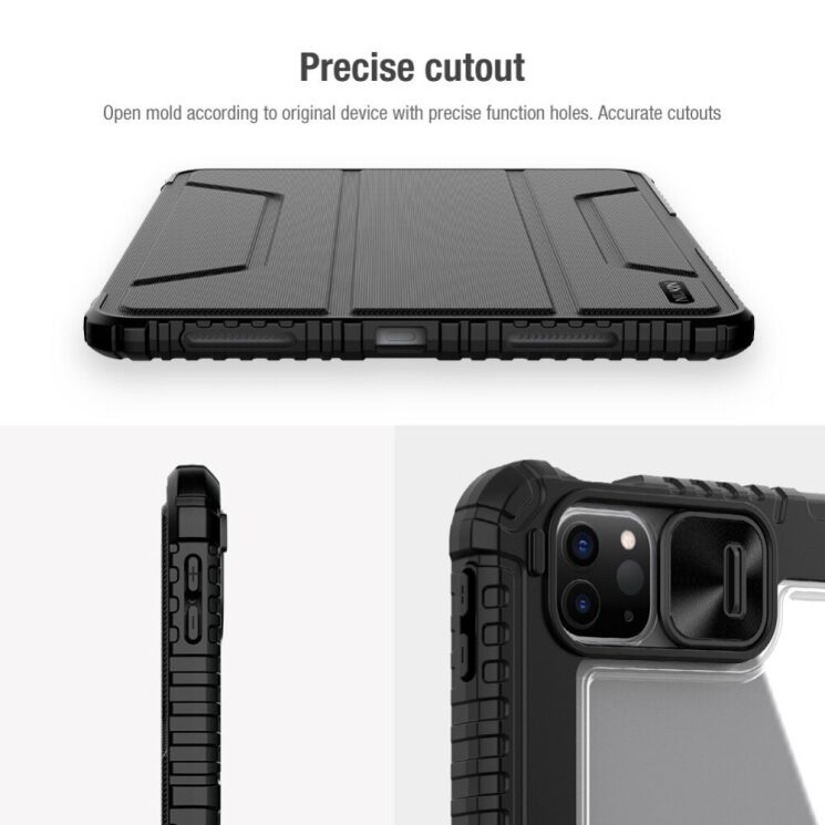 Чехол NILLKIN Bumper Leather Case Pro для Apple iPad Air 11 M3/M2 (2025/2024) / Air 4 / 5 10.9 (2020/2022) / Pro 11 (2020/2021/2022) - Black: фото 16 из 20