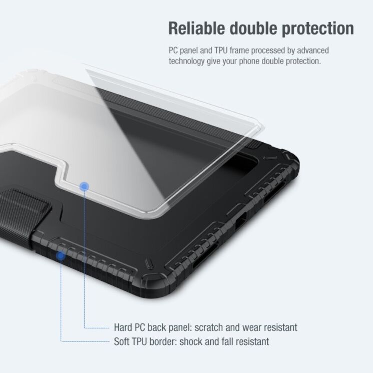 Чехол NILLKIN Bumper Leather Case Pro для Apple iPad Air 11 M3/M2 (2025/2024) / Air 4 / 5 10.9 (2020/2022) / Pro 11 (2020/2021/2022) - Black: фото 10 из 20