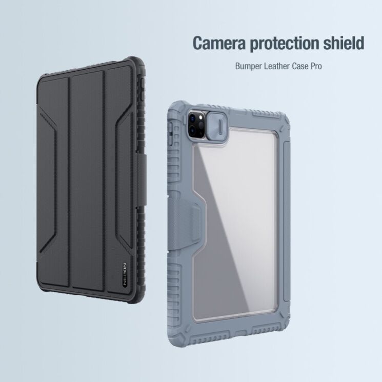 Чехол NILLKIN Bumper Leather Case Pro для Apple iPad Air 11 M3/M2 (2025/2024) / Air 4 / 5 10.9 (2020/2022) / Pro 11 (2020/2021/2022) - Black: фото 6 из 20
