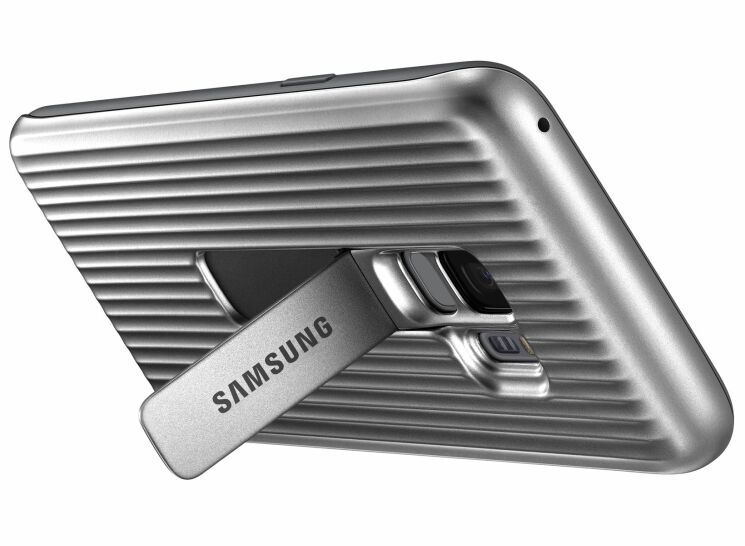 Чохол Protective Standing Cover для Samsung Galaxy S9 (G960) EF-RG960CSEGRU - Silver: фото 4 з 7