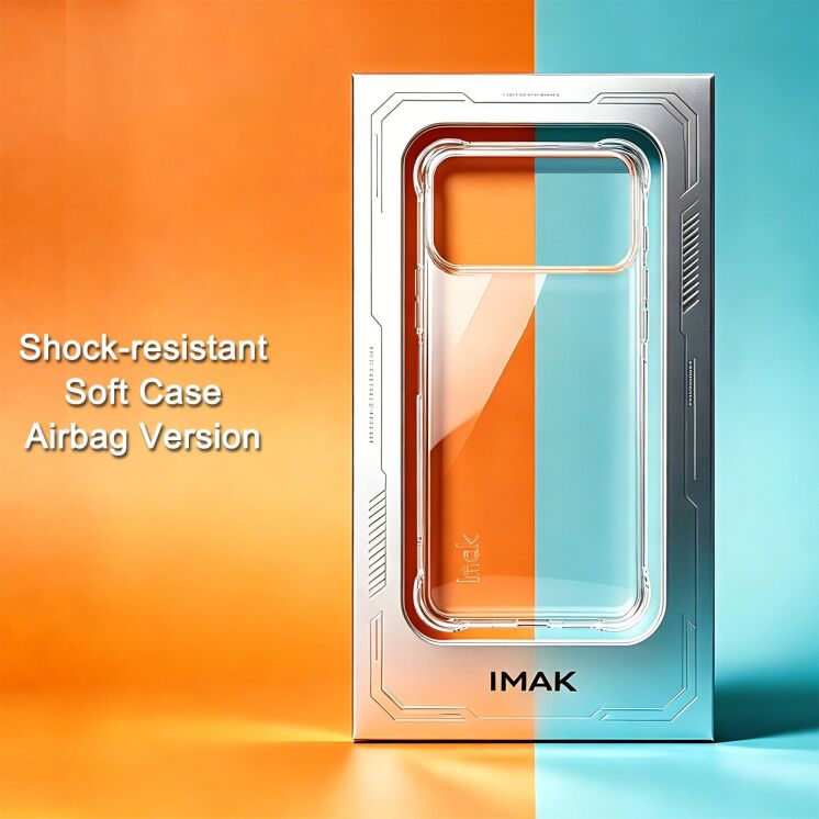 Чехол с усиленными углами IMAK Airbag MAX Case для iPhone 18 Pro - Transparent: фото 3 из 9