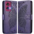 Чохол UniCase Butterfly Pattern для Motorola Edge 50 Fusion - Dark Purple (354231DV)