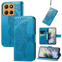 Чехол UniCase Butterfly Pattern для Motorola Moto G15 - Blue: фото 1 из 11