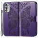 Чехол-книжка с рисунком UniCase Butterfly Pattern для Motorola Moto G52 / G82 - Purple (326822V). Фото 1 из 8