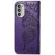 Чехол-книжка с рисунком UniCase Butterfly Pattern для Motorola Moto G52 / G82 - Purple (326822V). Фото 5 из 8