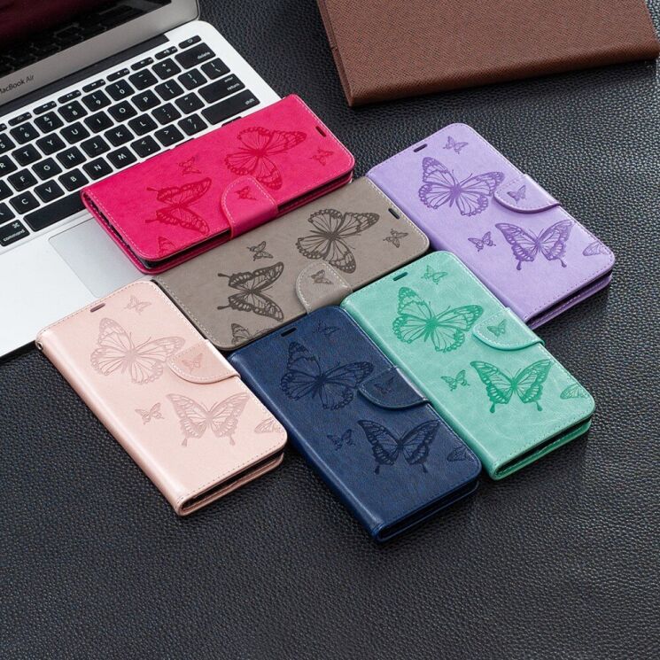 Чохол UniCase Butterfly Pattern для Xiaomi Redmi 9T - Purple: фото 8 з 10