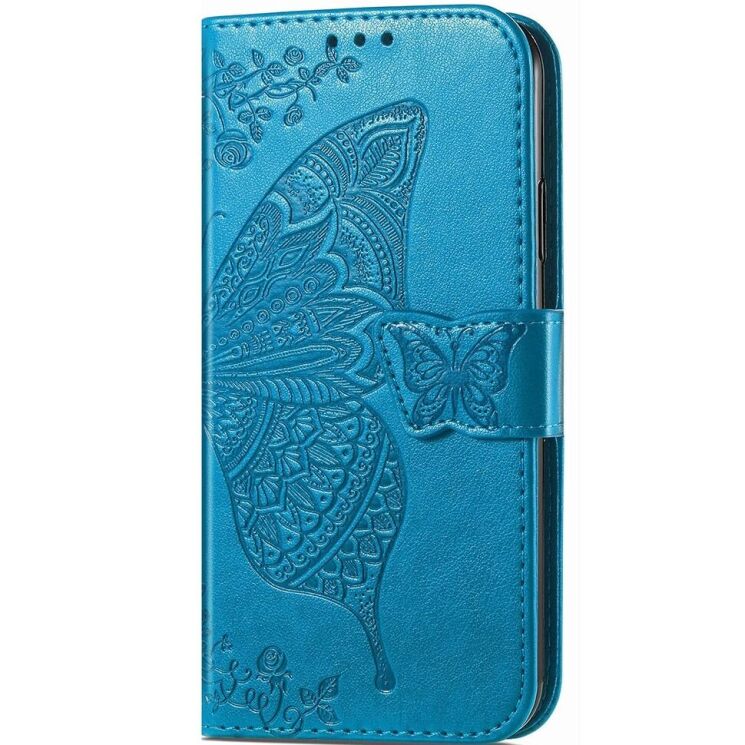 Чехол UniCase Butterfly Pattern для Xiaomi Redmi Note 13 Pro+ - Blue: фото 5 из 6