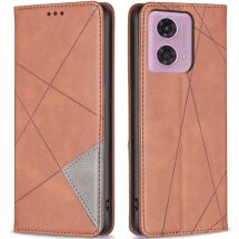 Чехол UniCase Geometric Pattern для Motorola Moto G24 / G04 / G04s / E14 - Brown: фото 1 из 8