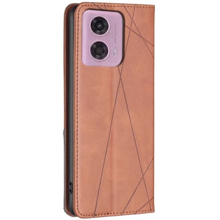 Чехол UniCase Geometric Pattern для Motorola Moto G24 / G04 / G04s / E14 - Brown: фото 3 из 8