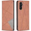 Чехол UniCase Geometric Pattern для Samsung Galaxy A56 (A566) - Brown (372102Z)