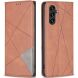 Чехол UniCase Geometric Pattern для Samsung Galaxy A56 (A566) - Brown (372102Z). Фото 1 из 8