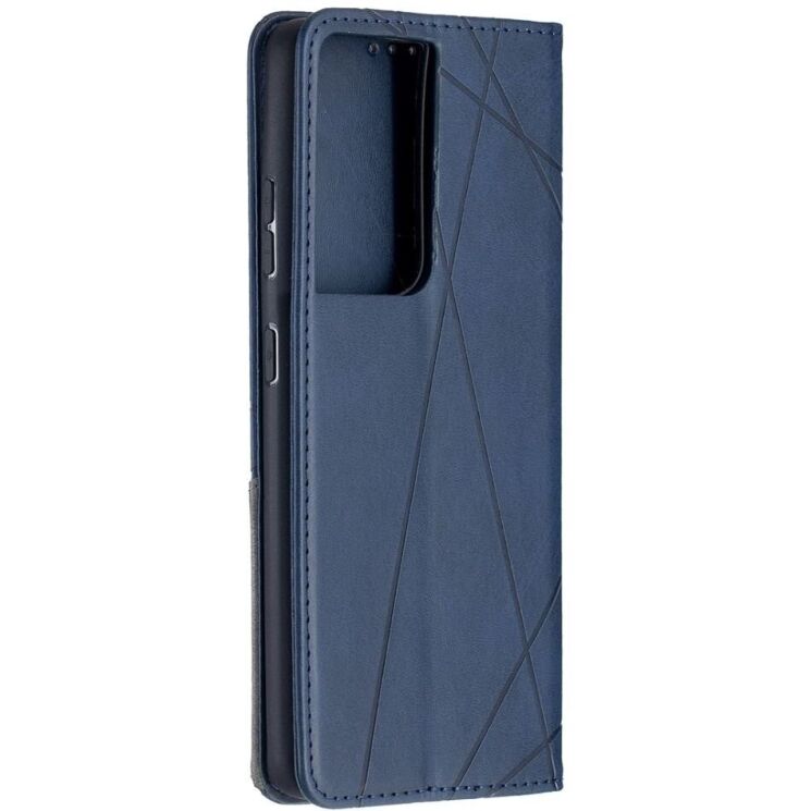 Чехол UniCase Geometric Pattern для Samsung Galaxy S21 Ultra (G998) - Blue: фото 4 из 9