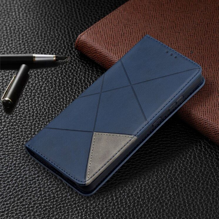 Чехол UniCase Geometric Pattern для Samsung Galaxy S21 Ultra (G998) - Blue: фото 5 из 9