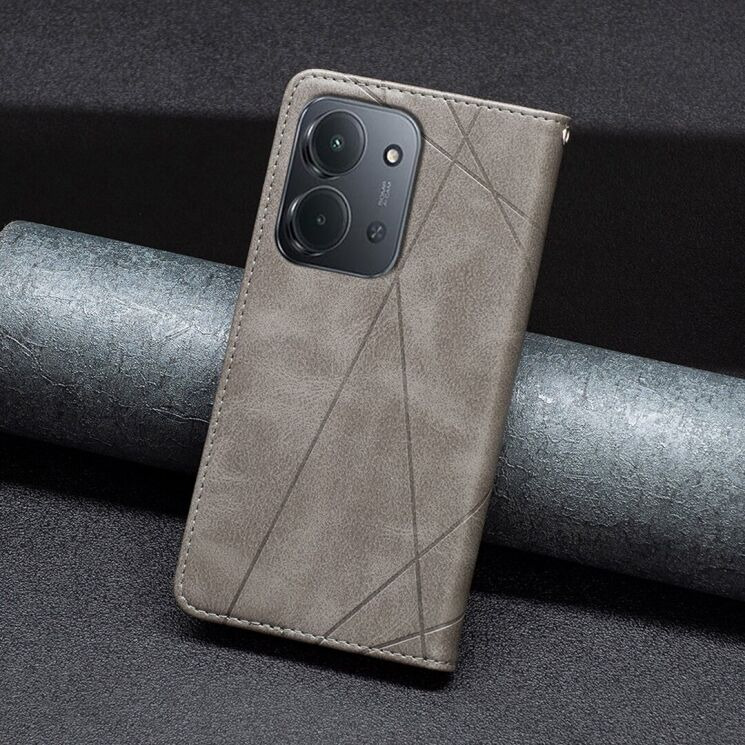 Чохол UniCase Geometric Pattern для Xiaomi Redmi 15C / Poco C85 - Grey: фото 5 з 9