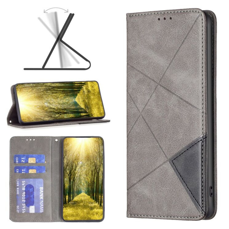Чохол UniCase Geometric Pattern для Xiaomi Redmi 15C / Poco C85 - Grey: фото 4 з 9