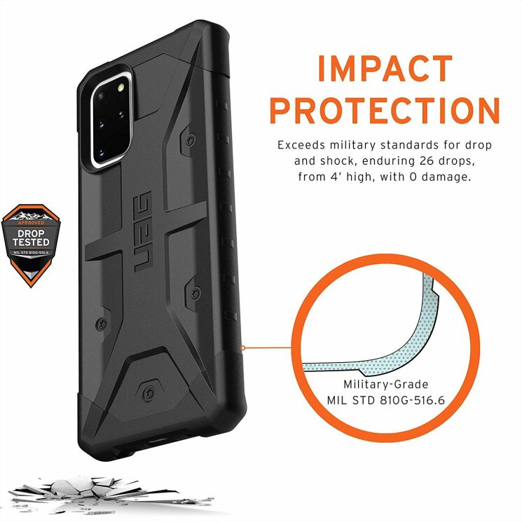 Чехол URBAN ARMOR GEAR (UAG) Pathfinder для Samsung Galaxy S20 Plus (G985) - Olive Drab: фото 5 из 8