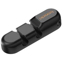 Тримач для кабелів TOOCKI Silicone Cord Organizer - Black: фото 1 з 9