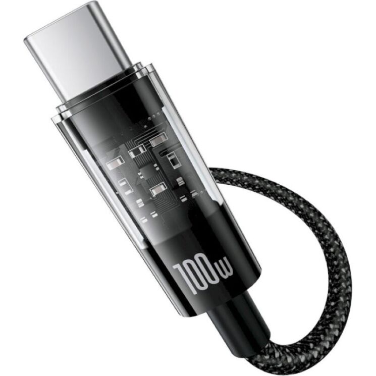 Кабель Baseus Gem USB to Type-C (100W, 1m) P10373002111-00 - Cluster Black: фото 2 з 22