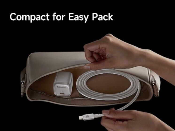 Кабель Baseus New Braided Type-С to Type-C (100W, 1m) E0426W00 - Black: фото 9 з 9