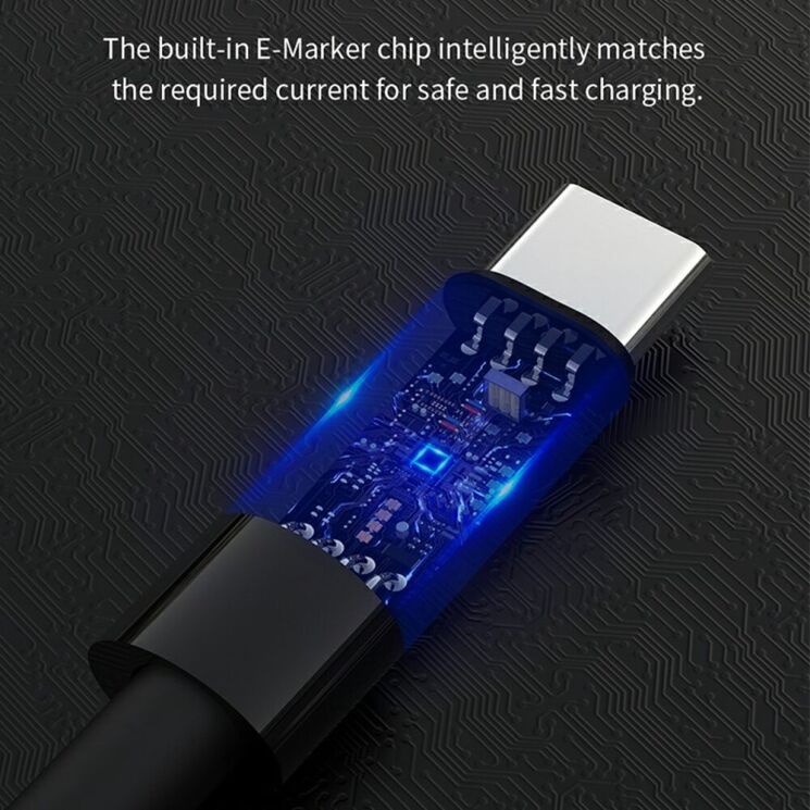 Кабель DEVIA EC317 Smart Series Type-C to Type-C 100W (5A, 1.5m) - Black: фото 7 з 9