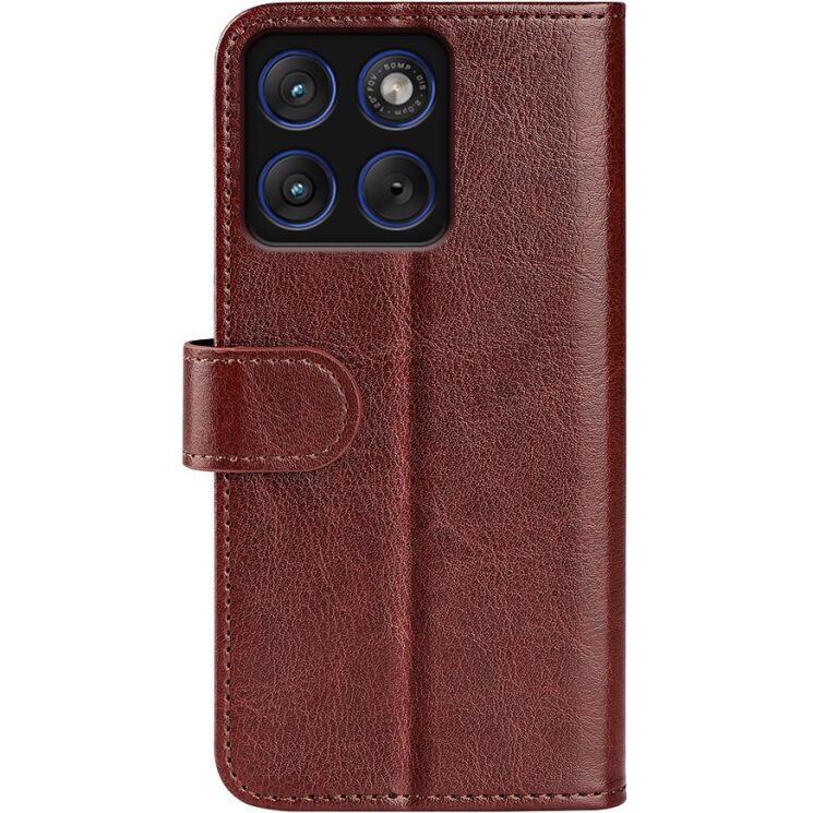 Классический чехол-книжка Deexe Wallet Style для Motorola Edge 70 Max - Brown (435517Z) Классический чехол-книжка Deexe Wallet Style для Motorola Edge 70 Max - Brown: фото 6 из 8