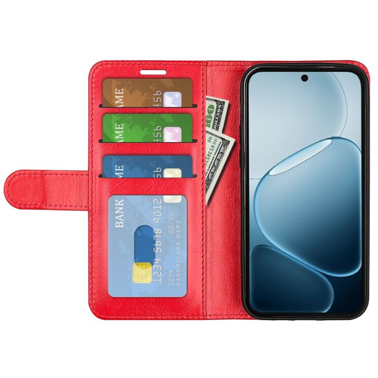 Классический чехол-книжка Deexe Wallet Style для OPPO A6x - Red: фото 2 из 7