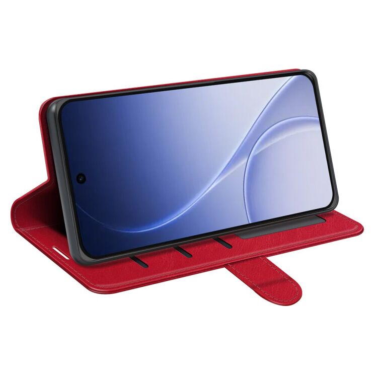 Класичний чохол-книжка Deexe Wallet Style для OPPO Reno 15 - Red: фото 3 з 6