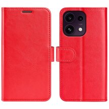 Классический чехол-книжка Deexe Wallet Style для OPPO Reno 16 F - Red: фото 1 из 7