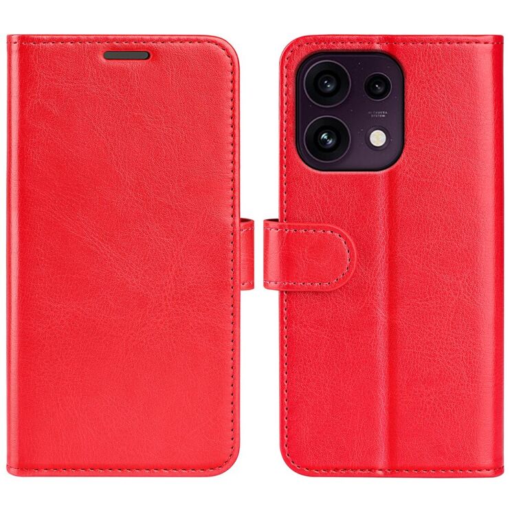 Классический чехол-книжка Deexe Wallet Style для OPPO Reno 16 F - Red (413416R) Классический чехол-книжка Deexe Wallet Style для OPPO Reno 16 F - Red: фото 1 из 7