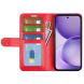 Классический чехол-книжка Deexe Wallet Style для OPPO Reno 16 F - Red (413416R). Фото 2 из 7